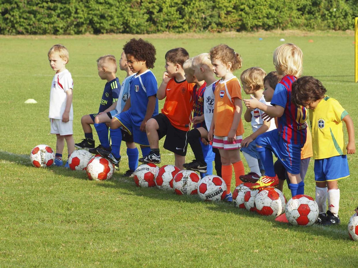 He is playing Football